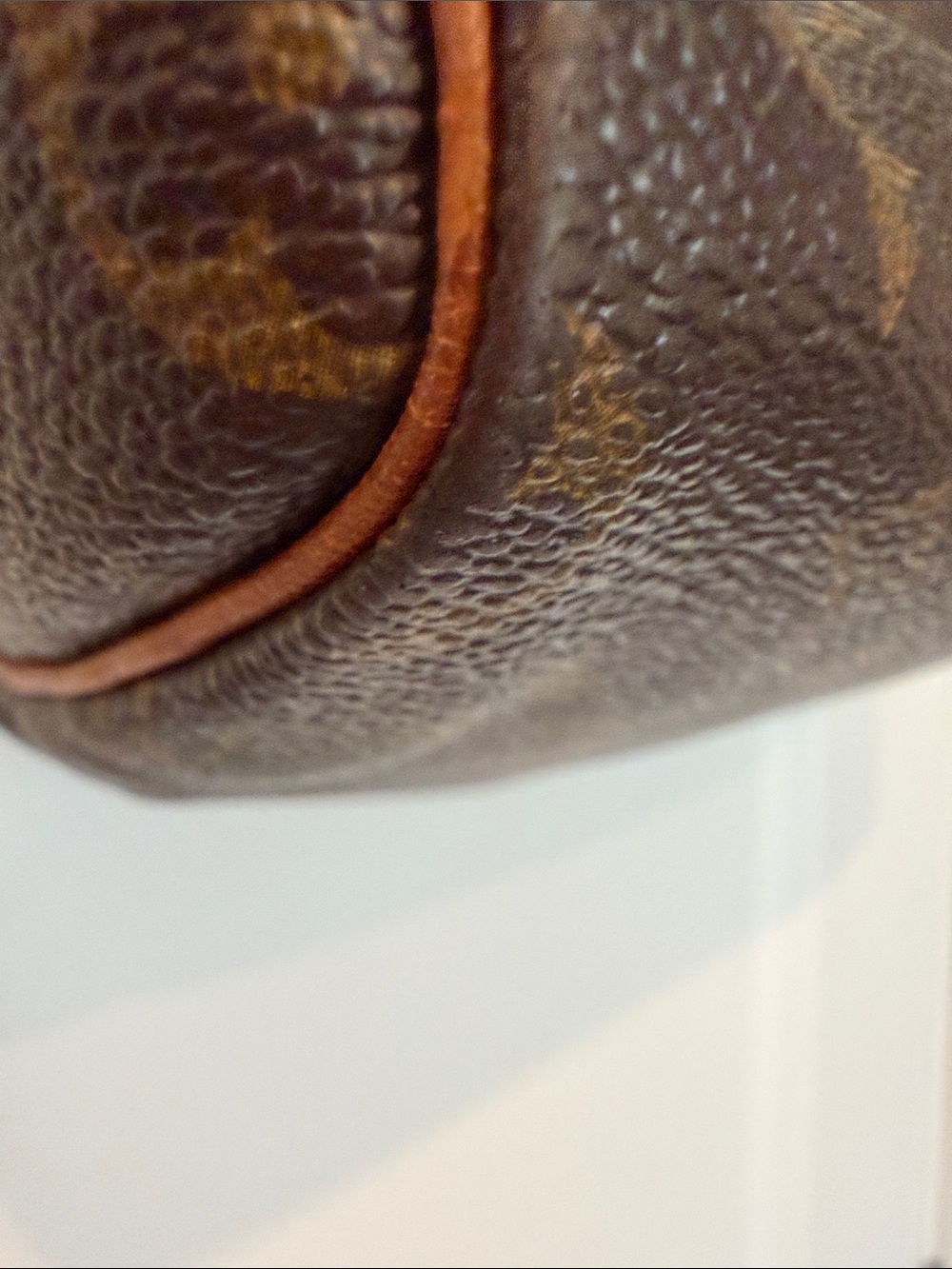 Louis Vuitton Brown Monogram Canvas Satchel with Tan Leather Handles - Picture 7 of 14
